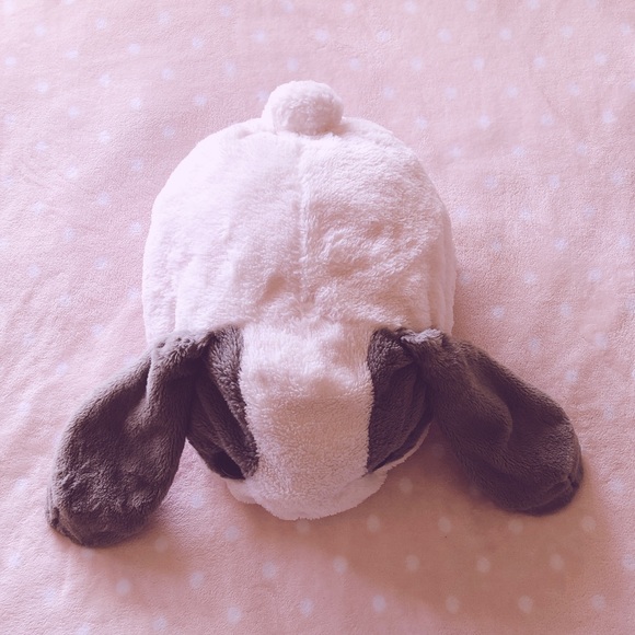 Other - Kawaii Bunny Plushy Pillow in Pink and Grey 🐰